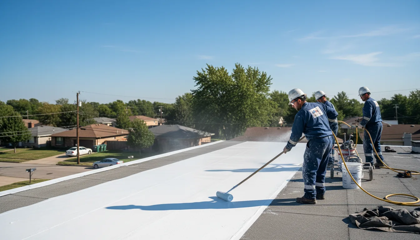 Commercial roof coating in Pointe Aux Pins, MI near me